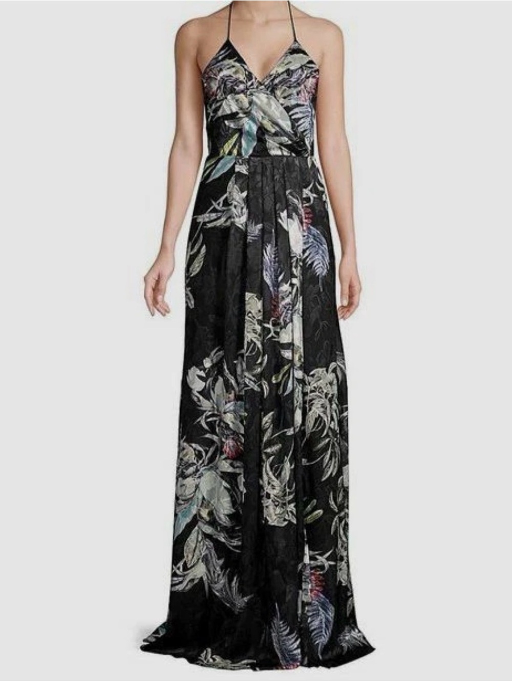 Black Halo Eve “Blidge” V-neck Sleeveless Gown Size 6